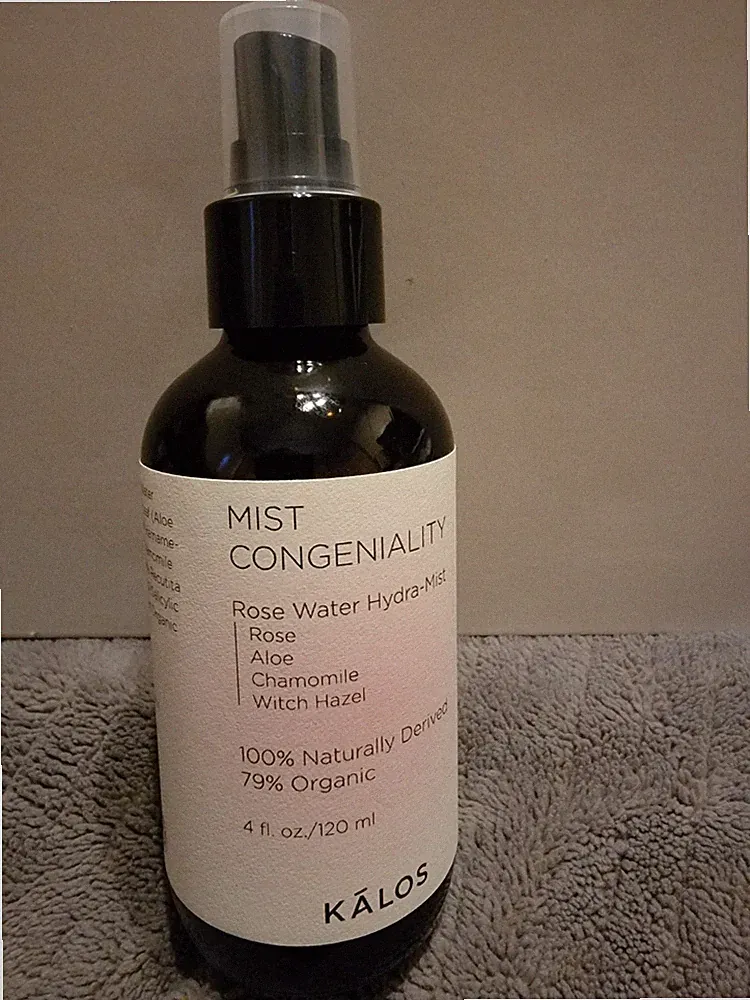 Kalos Mist Congeniality Rose Water Hydra-Mist 4oz Spray 100% Naturally Derived