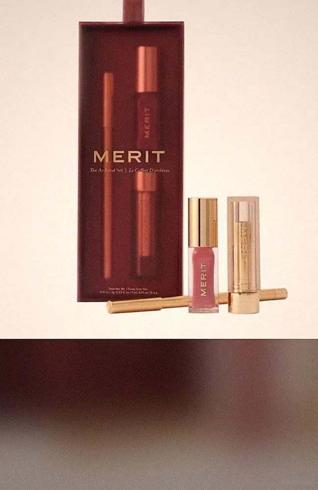 Merit The Archival Lip Essentials 3 Pcs Gift Set Ltd Edition/No Longer Sold