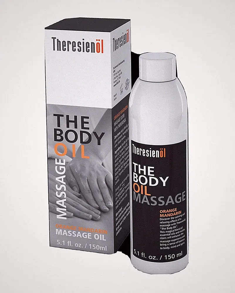 THERESIENOL THE BODY OIL-ORANGE MANDARIN SCENT -enhances your massage experience