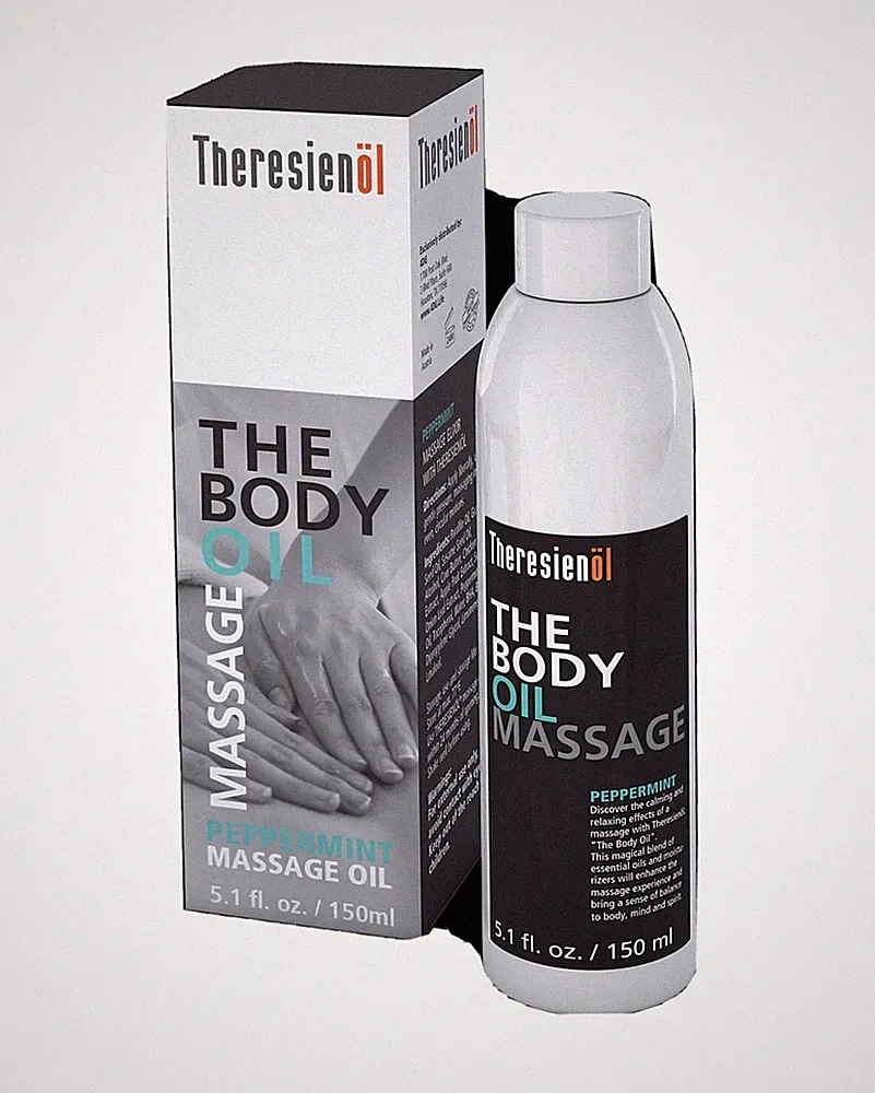 THERESIENOL THE BODY OIL-PEPPERMINT SCENT - enhances your massage experience