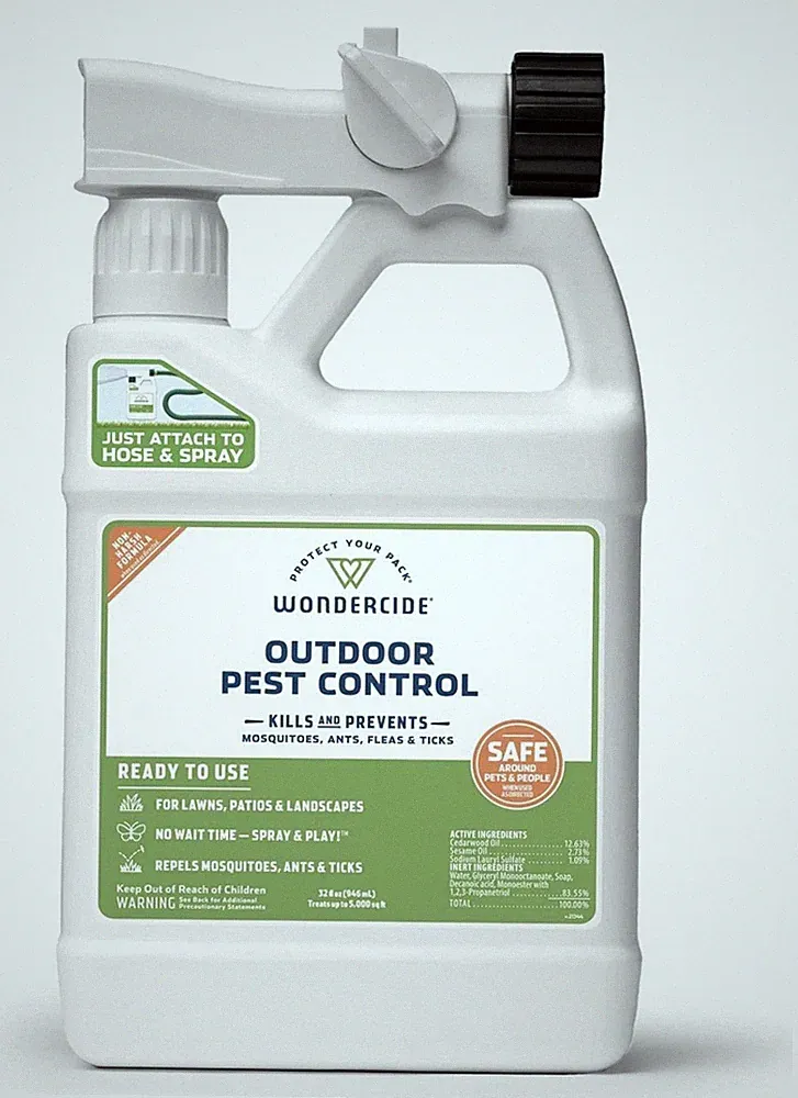 Wondercide 32oz Outdoor RTU Pest Control Hose Spray with Natural Essential Oils